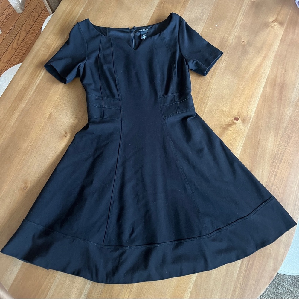 White House | Black Market Ponte Fit and Flare Dress